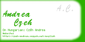 andrea czeh business card